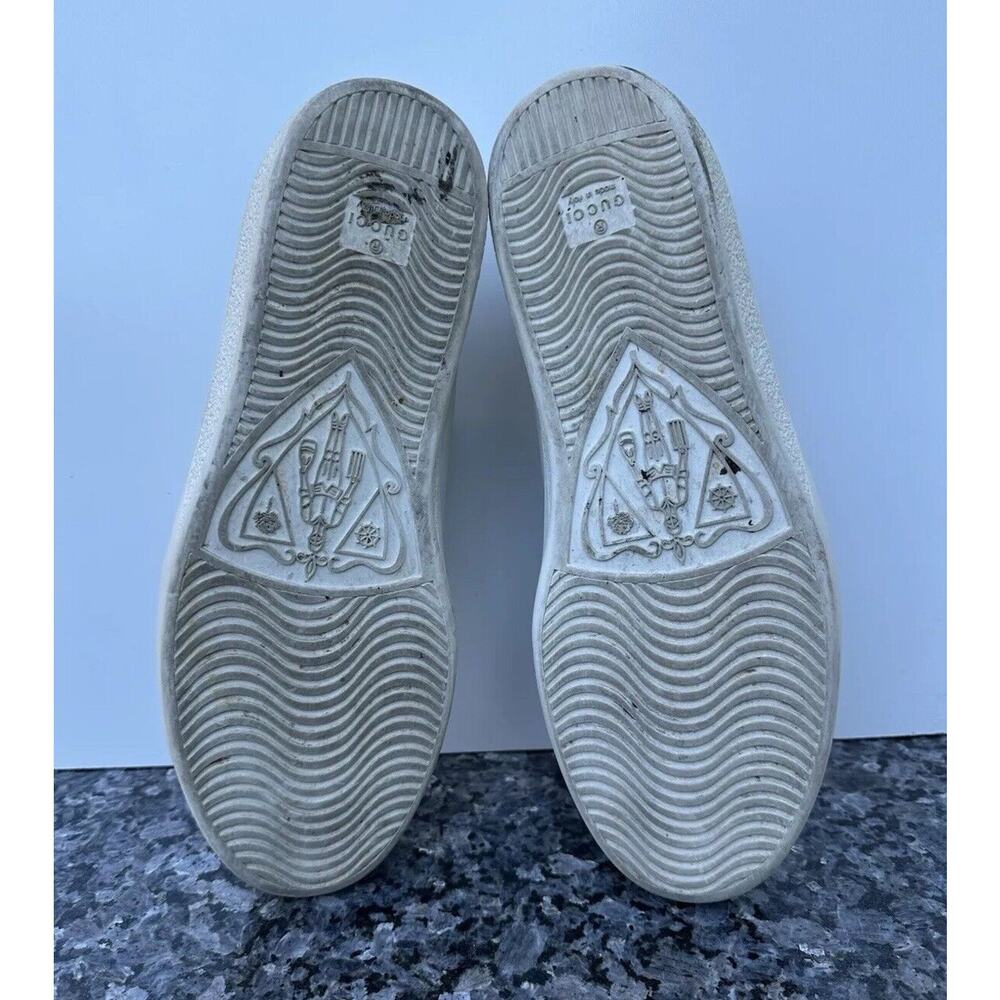Gucci White Leather Low Top Sneakers Men’s Size 9.5 Missing Insole - Picture 11 of 15